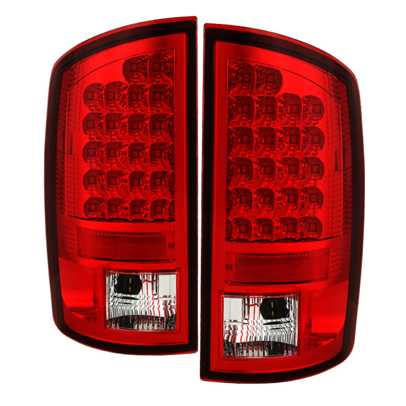 Luz trasera LED Spyder Dodge Ram 02-06 1500/Ram 2500/3500 03-06 roja transparente ALT-YD-DRAM02-LED-RC