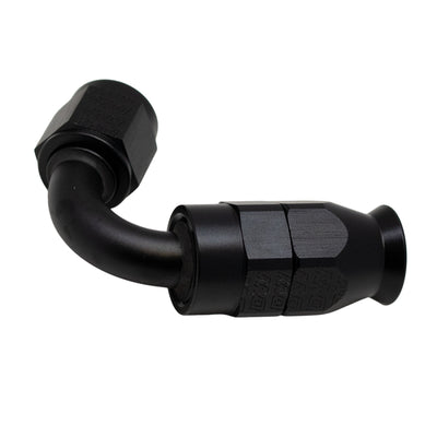 DeatschWerks 6 AN 120-Degree Swivel PTFE Hose End - Matte Black