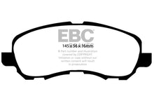 Cargar imagen en el visor de la galería, EBC 11-14 Chrysler 200 2.4 Yellowstuff Front Brake Pads