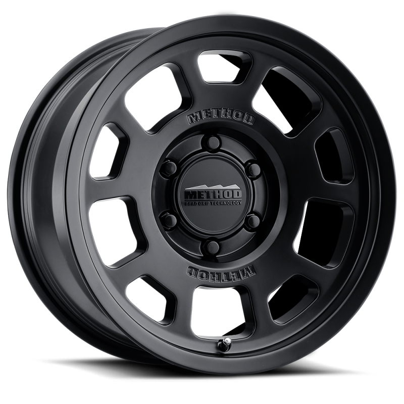 Method MR705 17x8.5 0mm Offset 5x5 71.5mm Matte Black Wheel — Fits 5x5 Bolt Pattern