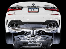 Cargar imagen en el visor de la galería, AWE Tuning 2019+ BMW M340i (G20) Track Edition Exhaust - Quad Chrome Silver Tips