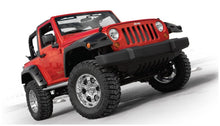 Cargar imagen en el visor de la galería, Bushwacker 07-18 Jeep Wrangler Max Pocket Style Flares 2pc Extended Coverage - Black