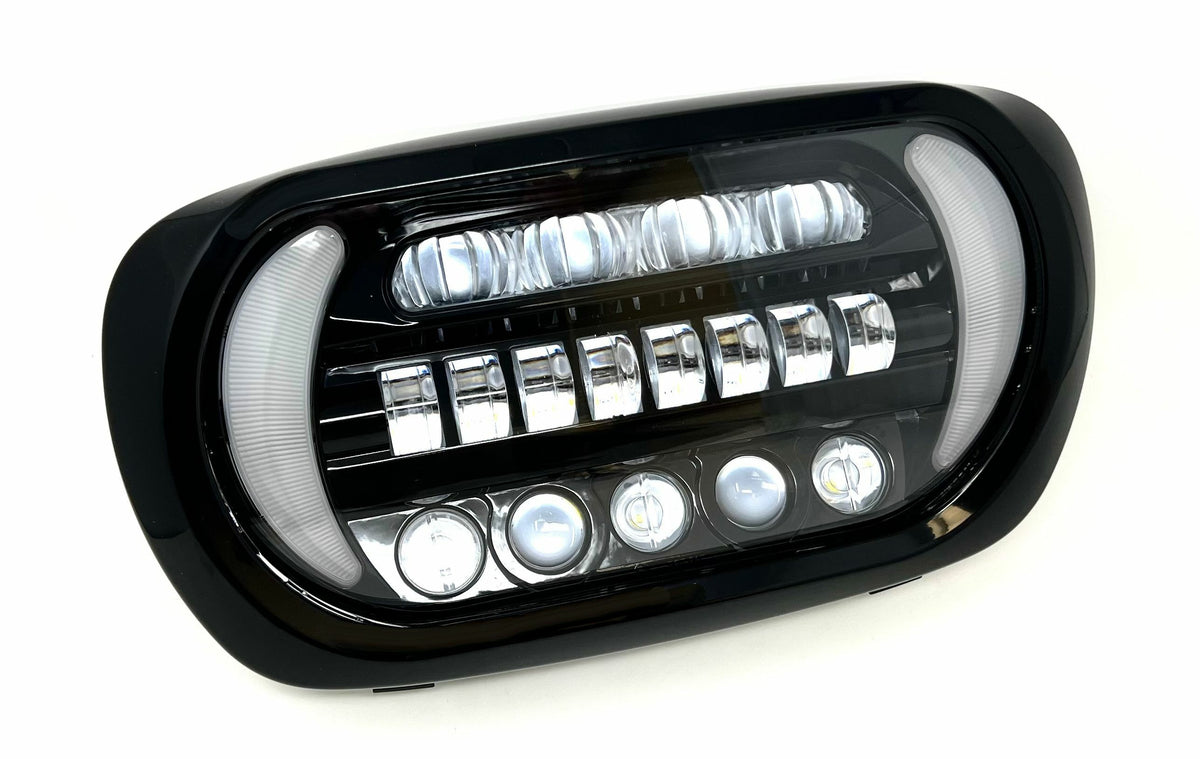 Letric Lighting Shark Tooth Intergrated LED Headlight `00-13 Fltr (LLC-3ERA-TS)