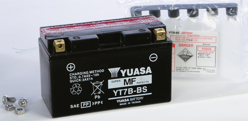 Yuasa Battery YT7B-BS Maintenance Free (YUAM62T7B)
