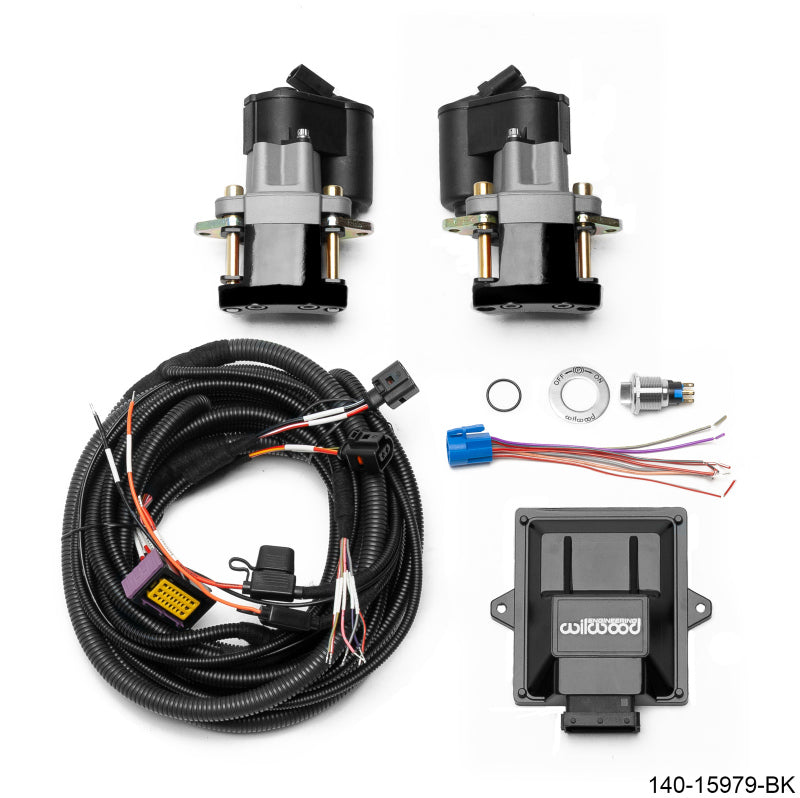 Wilwood Electronic Parking Brake Rear Retrofit Kit 0.810in Rotor Black
