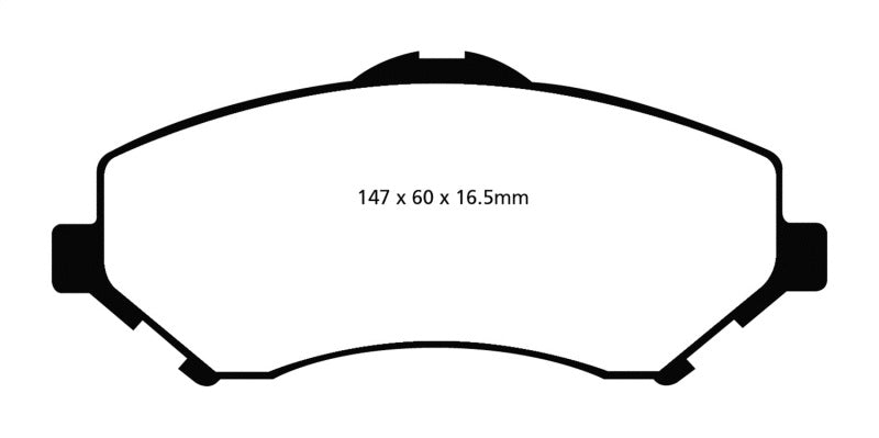 Pastillas de freno delanteras Greenstuff para Chrysler Town &amp; Country 3.3 EBC 08-11