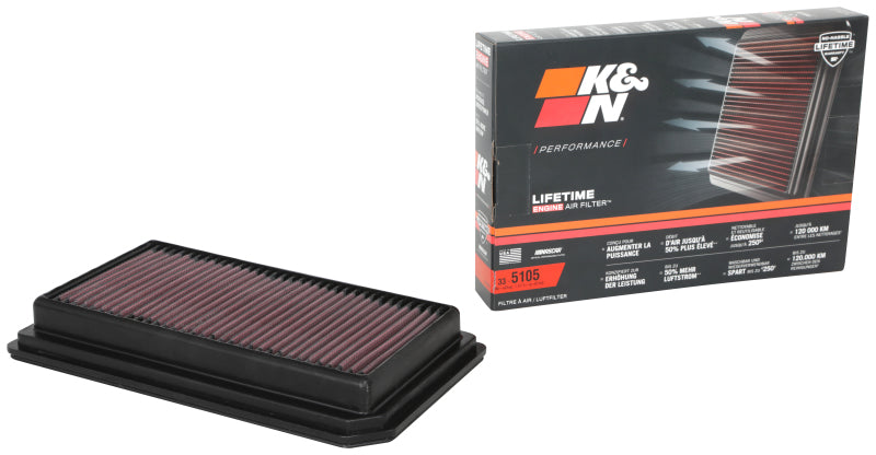 K&N 33-5105 Replacement Air Filter — Fits 2020-2024 Cadillac CT5/CT4