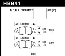 Cargar imagen en el visor de la galería, Hawk 09-10 Audi A4/A4 Quattro/A5 Quattro/Q5/S5 / 10 S4 HPS Street Front Brake Pads