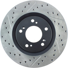 Cargar imagen en el visor de la galería, Rotor delantero derecho ranurado y perforado StopTech 00-09 S2000