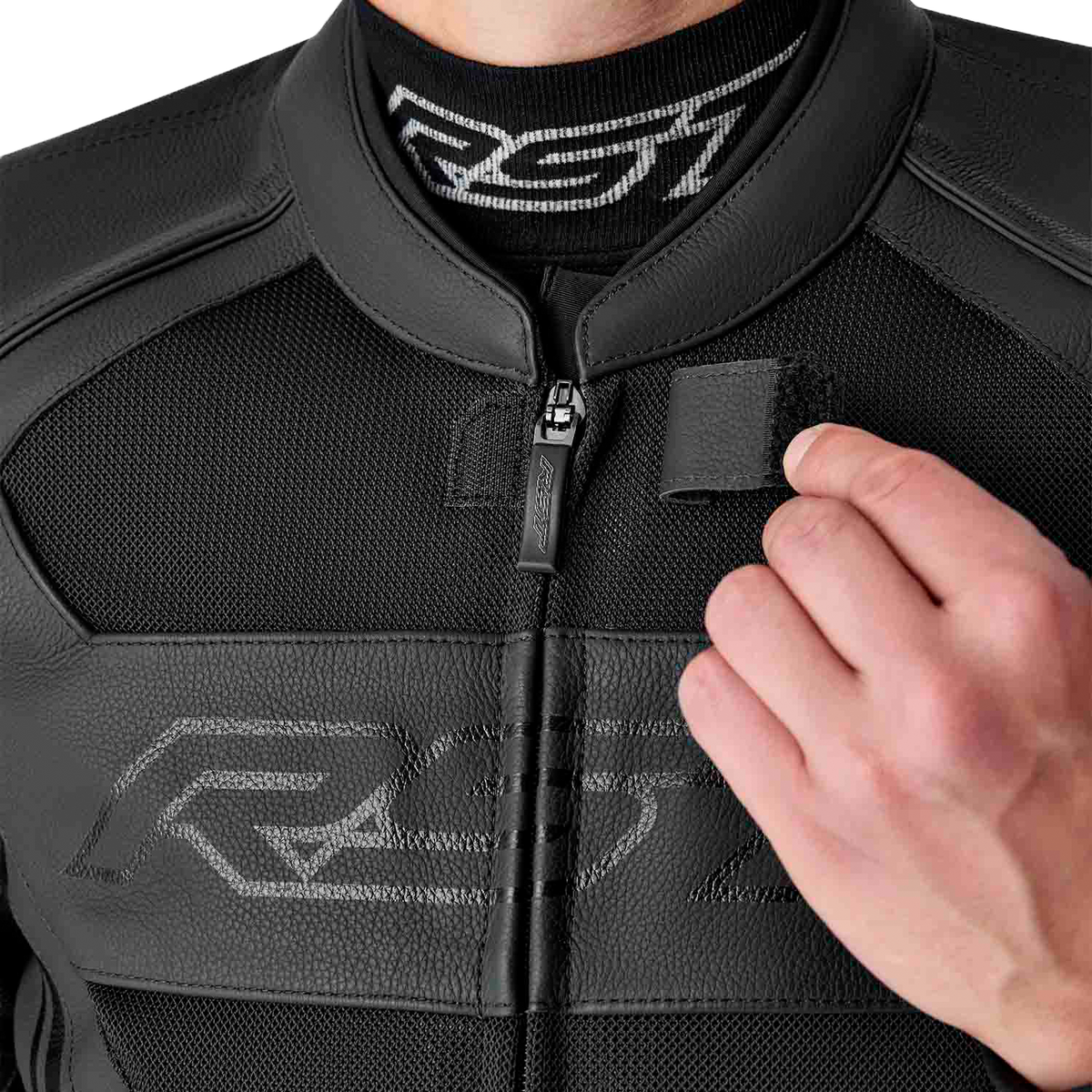 RST S1 D3O Mesh Leather Jacket Black XL (103606BLK-46)