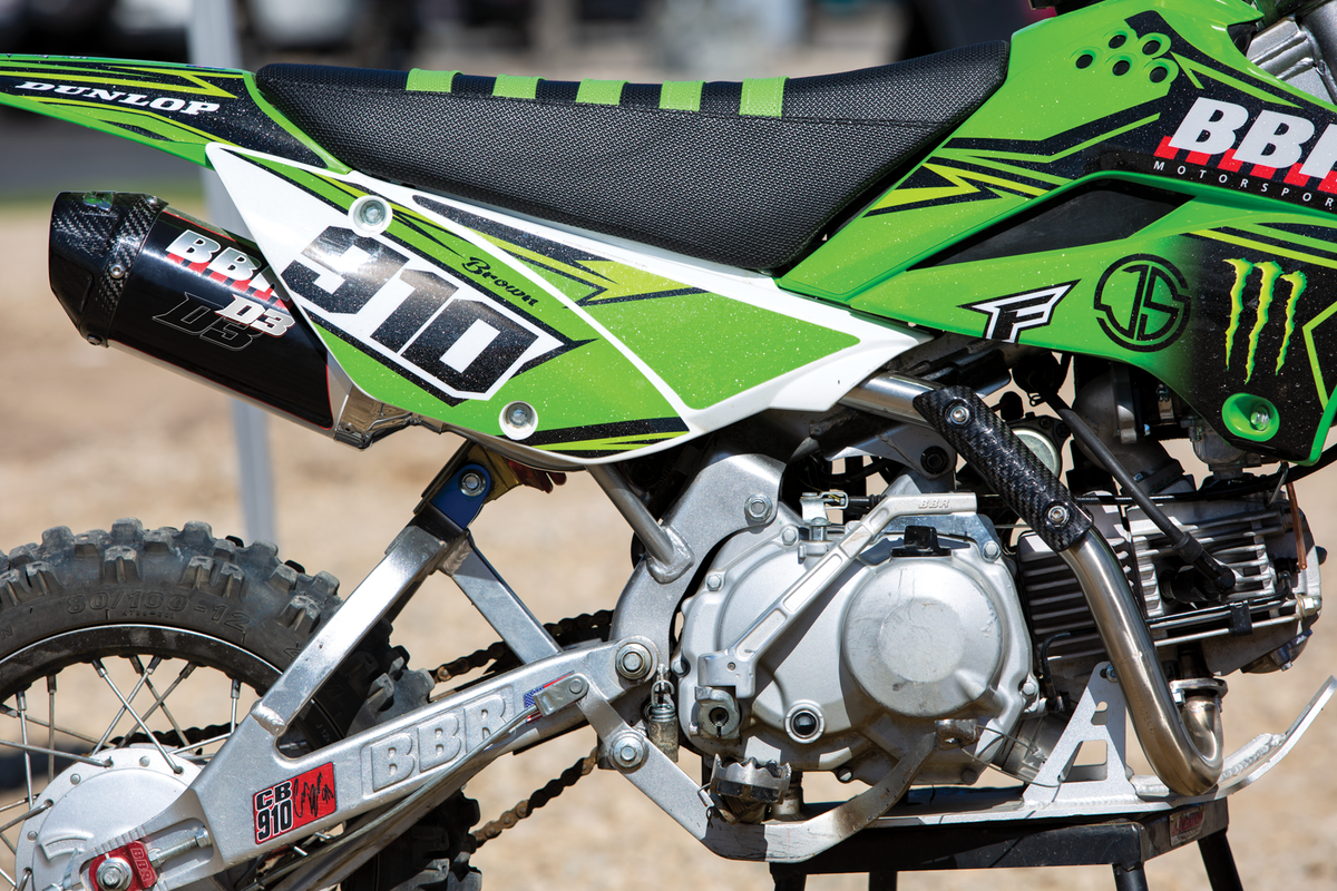 BBR Tall Seat Assembly KLX110 BLK/GRN (716-KLX-1152)