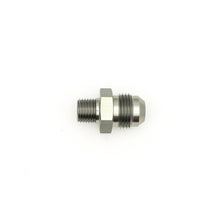 Cargar imagen en el visor de la galería, DeatschWerks 8AN Male Flare to 1/4in Male NPT Adapter - Anodized Matte Black