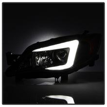 Cargar imagen en el visor de la galería, Spyder Subaru WRX 08-09 Projector Headlights - HID Model Only - Black PRO-YD-SWRX08-HID-LBDRL-BK