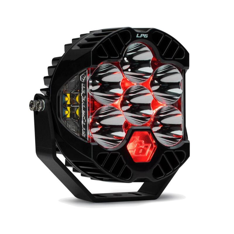 Baja Designs LP6 Pro 6in LED Driving/Combo Light — Red Lens