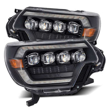 Cargar imagen en el visor de la galería, AlphaRex 12-15 Toyota Tacoma NOVA LED Proj Headlights Plank Style Black w/Activ Light/Seq Signal/DRL