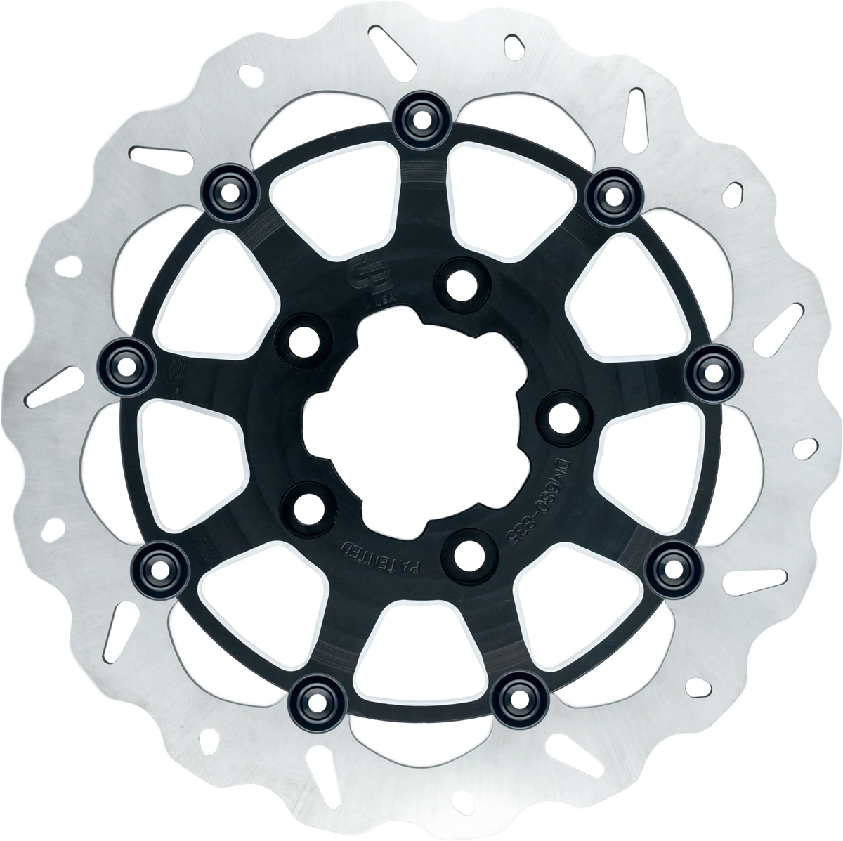 Gbrakes Rotor 13" Floating Wave Radial FR Black (GBDU011)