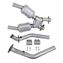 Cargar imagen en el visor de la galería, BBK 99-04 Mustang 4.6 GT / Cobra High Flow X Pipe With Catalytic Converters - 2-1/2