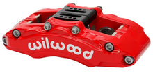 Cargar imagen en el visor de la galería, Wilwood Caliper - AT6 Lug Mount Red 1.75in/1.38in/1.38in Piston .75in Rotor - Right Side