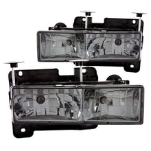 Cargar imagen en el visor de la galería, Faros delanteros de cristal ANZO 1988-1998 Chevrolet C1500 con lente ahumada