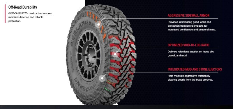 Yokohama Geolandar M/T G003 Tire - 33X9.50R15 104Q