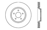 StopTech Nissan 370z / Infiniti G37 SportStop Drilled Front Right Rotor