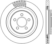 Cargar imagen en el visor de la galería, StopTech 2015 Ford Mustang GT w/ Brembo Brakes Left Rear Slotted Brake Rotor