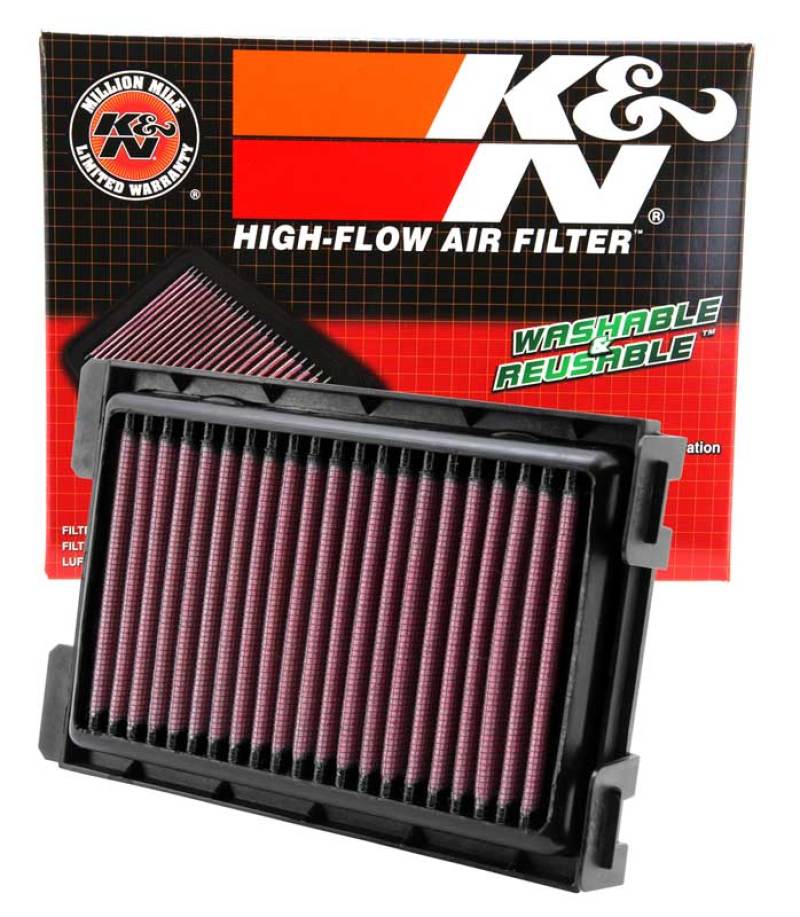 K&N High-Flow Air Filter for Honda CBR250R/CBR300R/CB300F — Fits 2011-2022 Honda Motorcycles