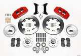 Wilwood Dynapro 6 Front Hub Kit 12.19in Red 79-87 GM G Body