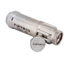 Cargar imagen en el visor de la galería, NRG 700 Series M12 X 1.25 Steel Lug Nut w/Dust Cap Cover Set 21 Pc w/Locks &amp; Lock Socket - Silver