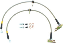 Cargar imagen en el visor de la galería, StopTech 11-15 Honda CR-Z / 09-14 Honda Fit Stainless Steel Front Brake Lines