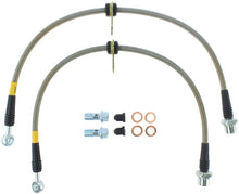 Cargar imagen en el visor de la galería, StopTech 02-12 Toyota Camry Coupe/Sedan / 04-08 Solara Front Stainless Steel Brake Lines