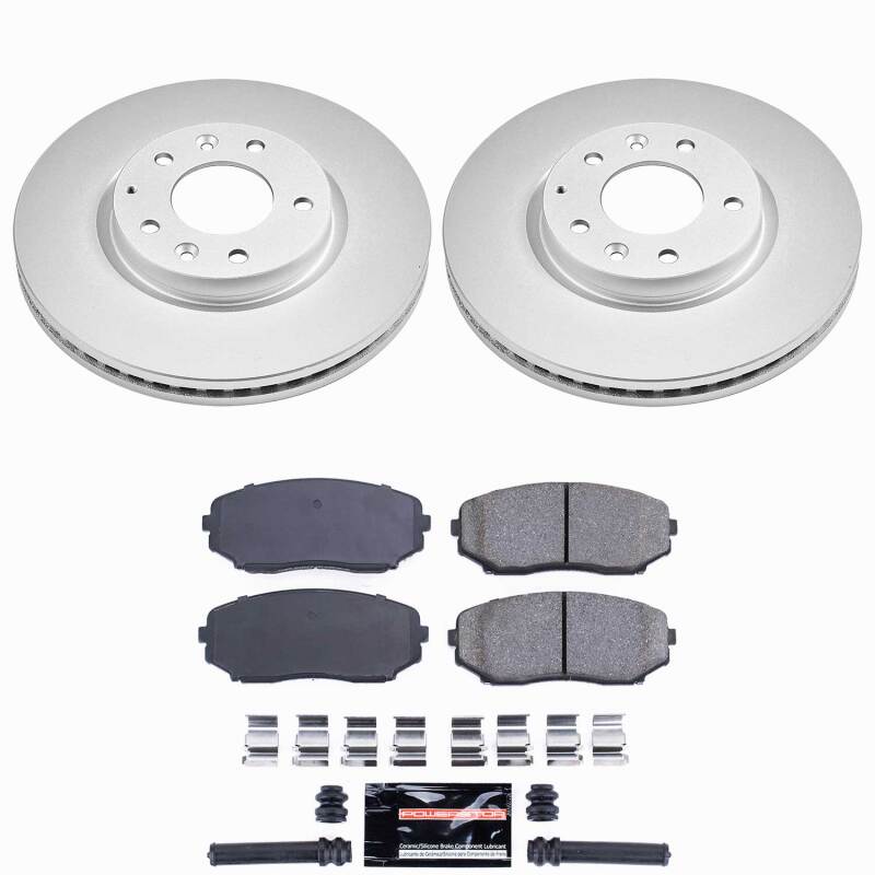 Power Stop 07-12 Mazda CX-7 Front Z23 Coated Brake Kit