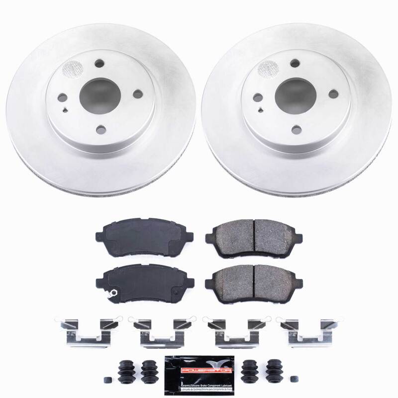 Power Stop 11-14 Mazda 2 Front Z23 Coated Brake Kit