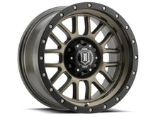 Cargar imagen en el visor de la galería, ICON Alpha 17x8.5 6x5.5 0mm Offset 4.75in BS 106.1mm Bore Bronze Wheel