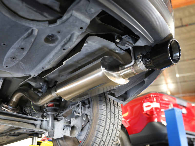 aFe 14-19 Toyota Corolla 1.8L Takeda 2.5in 304SS Axle-Back Exhaust w/ Black Tip