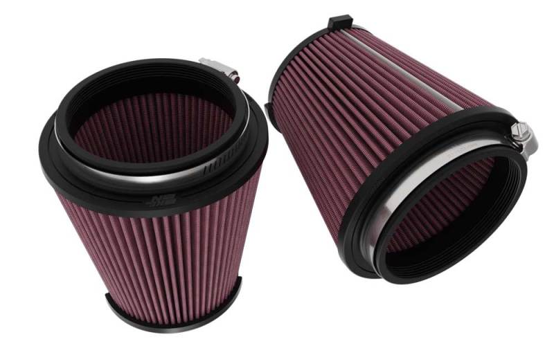 K&N High-Flow Drop-In Air Filter (Pair) — Fits 2024 Ford Mustang GT 5.0L V8