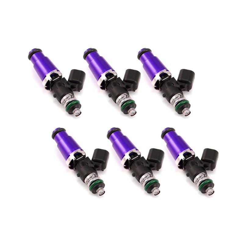 Injector Dynamics 1750-XDS 60mm Fuel Injector Set (6 Cyl) - 14mm Purple Top