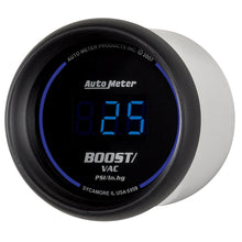 Cargar imagen en el visor de la galería, Autometer Cobalt Digital 52.4mm Black Vacuum/Boost Gauge