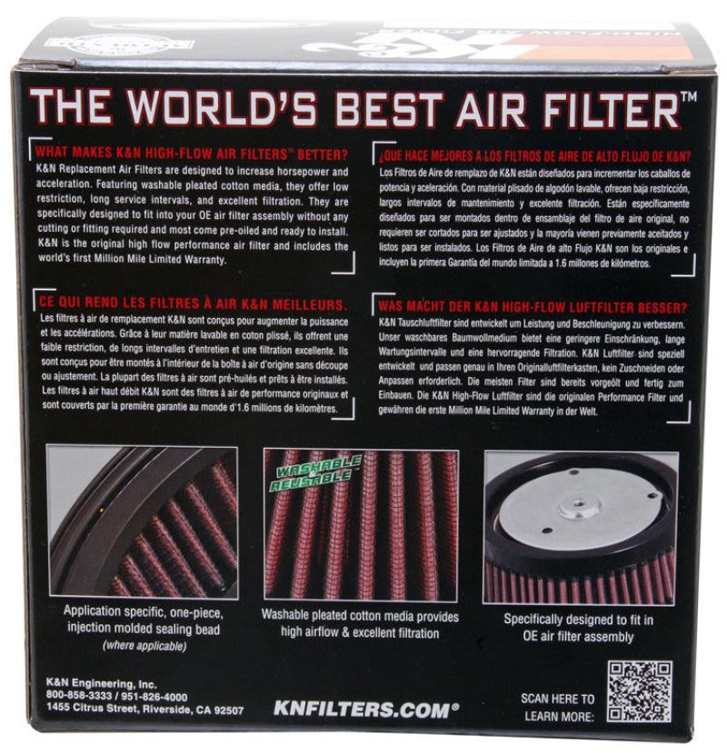 K&N E-3200 Custom Air Filter Round 5-3/8in OD x 4in ID x 2in Height