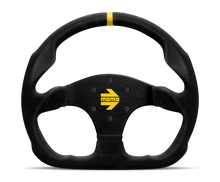 Cargar imagen en el visor de la galería, Momo MOD30 Steering Wheel 320 mm -  Black Suede/Black Spokes/1 Stripe