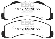 Cargar imagen en el visor de la galería, EBC 15+ Ford F150 2.7 Twin Turbo (2WD) Greenstuff Front Brake Pads