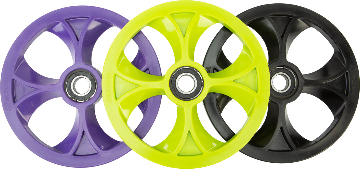 Slydog Vortex Bogie Wheel 10" Purple Alpha Wheel a/C (BOG100UNVSOLPUR)