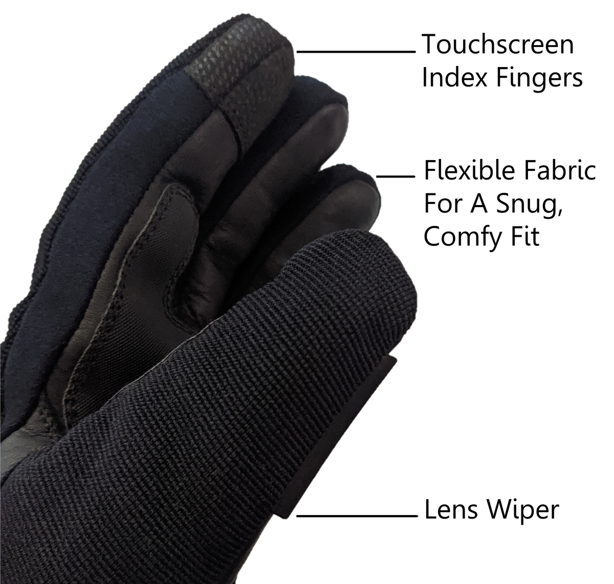 California Heat 7V Activflexx Gloves Black XS (7GLAF-XS)