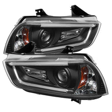 Cargar imagen en el visor de la galería, Spyder Dodge Charger 11-14 Projector Headlights Halogen - Light Tube DRL Blk PRO-YD-DCH11-LTDRL-BK