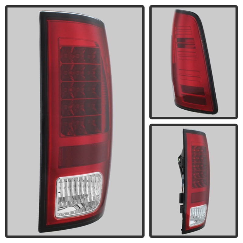 Spyder Dodge Ram 1500 13-14 13-14 LED Tail Lights LED Model only - Red Clear ALT-YD-DRAM13-LED-RC