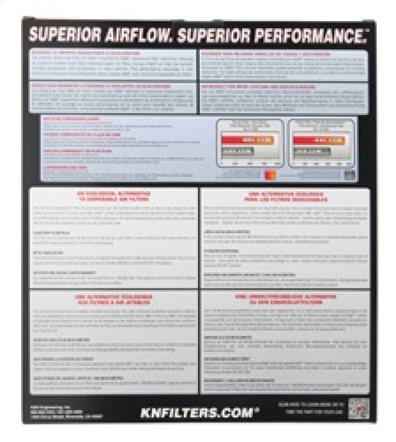 K&N Replacement Panel Air Filter — Fits 2014-2021 Toyota Tundra & 2014-2022 Toyota Sequoia
