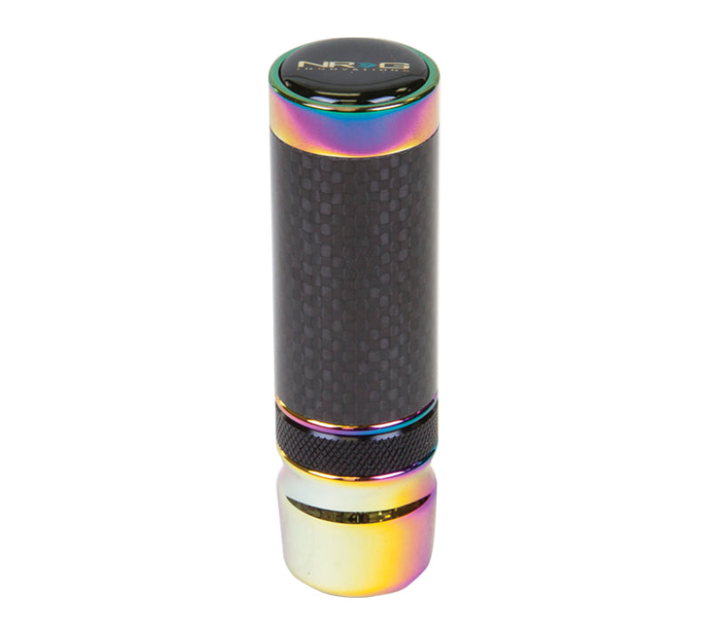 NRG Slimboy Adjustable Shift Knob (M10X1.25) Nissan / Mazda / Toyota - Carbon Fiber / Neochrome