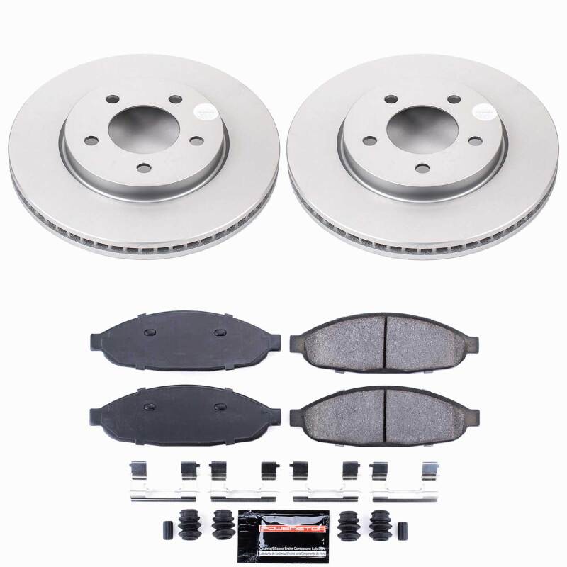Power Stop 04-08 Chrysler Pacifica Front Z23 Coated Brake Kit