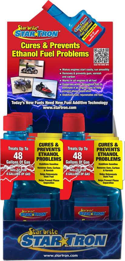 Star Brite Enzyme Fuel Treatment 8OZ 6/PK w/Counter Display (14616)