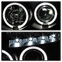 Cargar imagen en el visor de la galería, Faros delanteros de proyector LED Halo LED Blk Spyder Nissan Titan 04-14/Armada 04-07 PRO-YD-NTI04-HL-BK